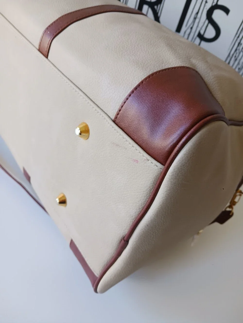 Pierre Balmain Leather Weekender Duffle , Travel Bag, Crossbody Bag